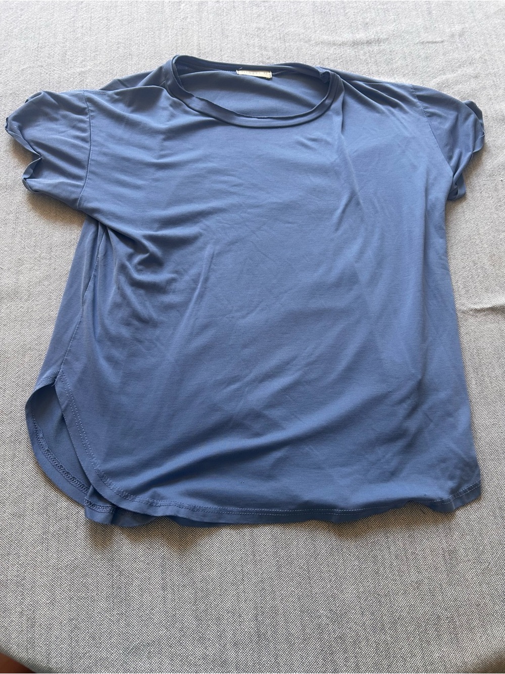 Ginger G Short Sleeve Crew Tee in Slate Blue